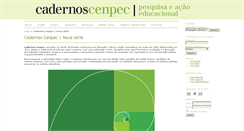 Desktop Screenshot of cadernos.cenpec.org.br